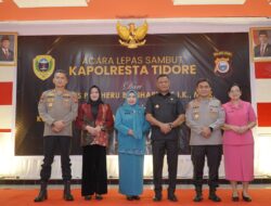 Wali Kota dan Wawali Hadiri Lepas Sambut Kapolresta Tidore 
