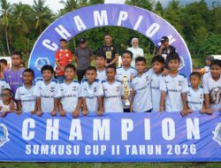 Sepak Bola Usia Dini Berakhir, Wali Kota ; Ini Sarana Pembinaan Mental dan Karakter Generasi Muda 