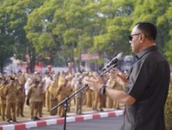 Pimpin Apel Gabungan, Wali Kota Tidore Tegaskan ASN Wajib Jadi Contoh Pembatasan Aktivitas Jumat 